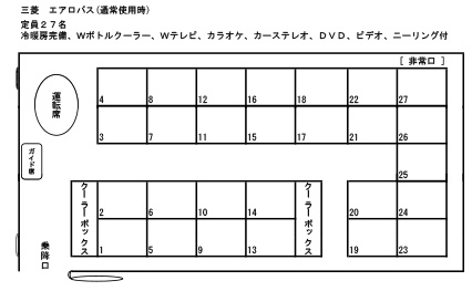 座席表(通常)